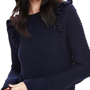 Banana republic ruffle sweater